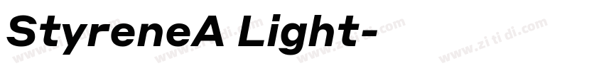 StyreneA Light字体转换